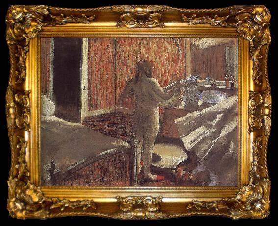 framed  Edgar Degas Bather, ta009-2